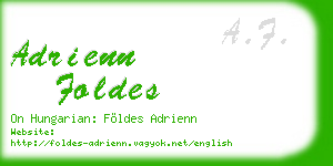adrienn foldes business card